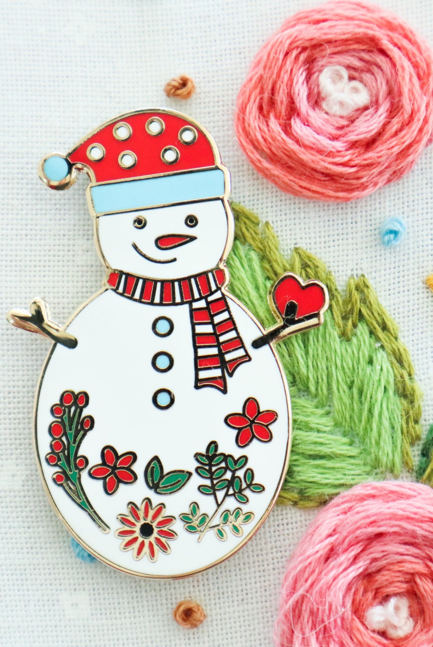 Sweet Snowman Needle Minder