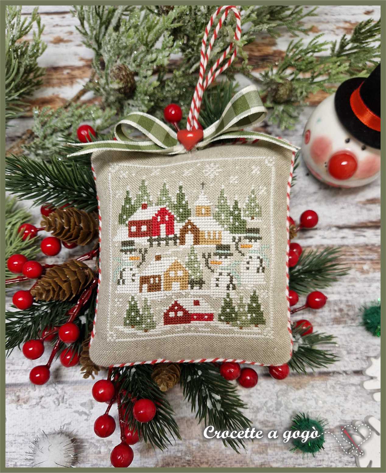 Winter Tiny Village Pattern
