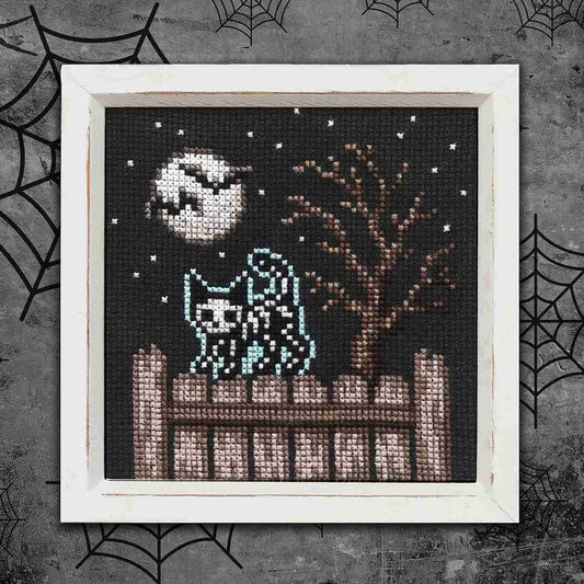 Skelecat in the Moonlight Pattern