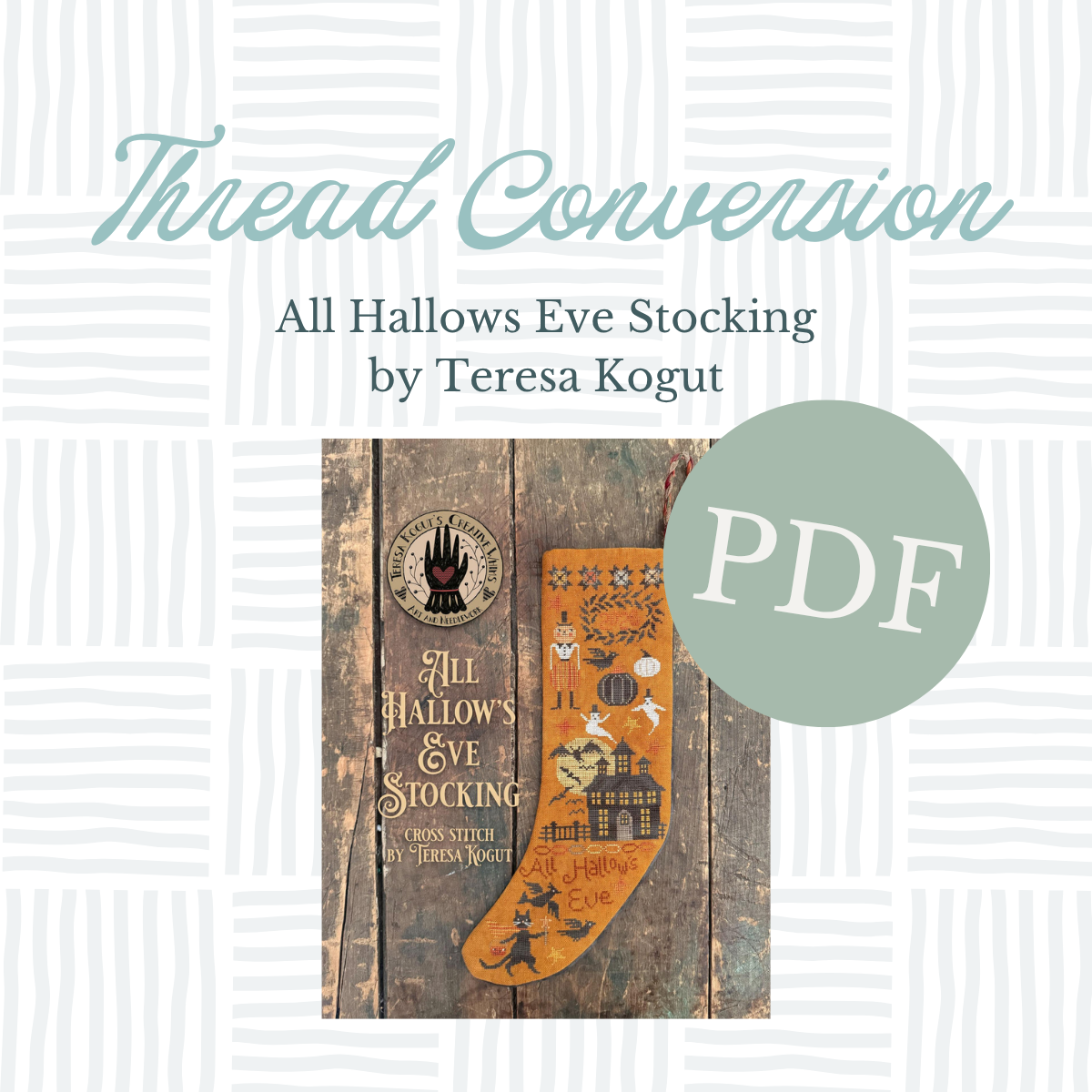 PDF Thread Conversion - All Hallows Eve Stocking by Teresa Kogut