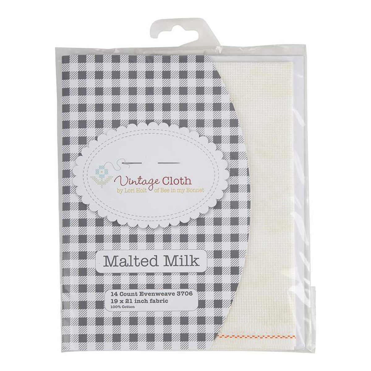 Lori Holt Vintage Cloth 14 count Aida Malted Milk