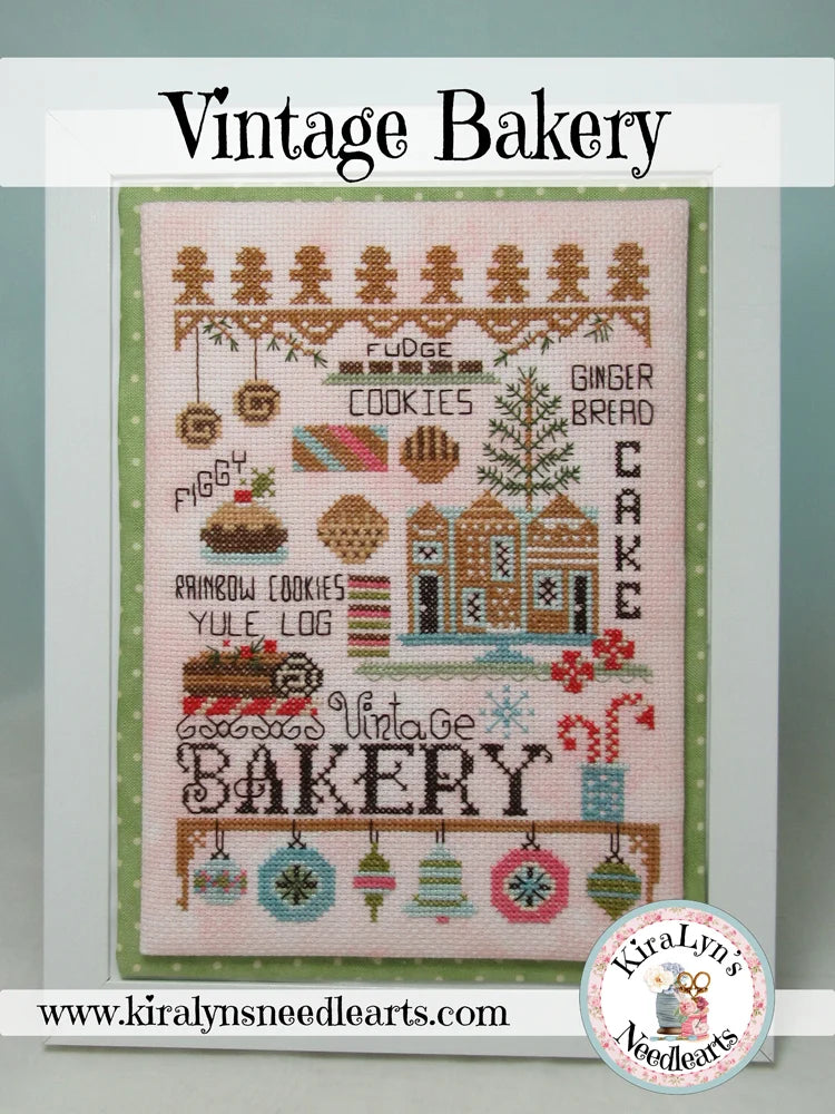 Vintage Christmas Bakery Pattern
