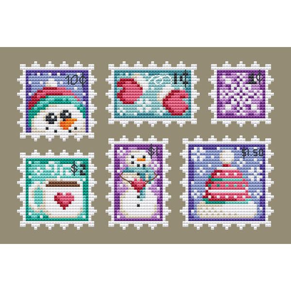 Winter Stamp Collection Pattern