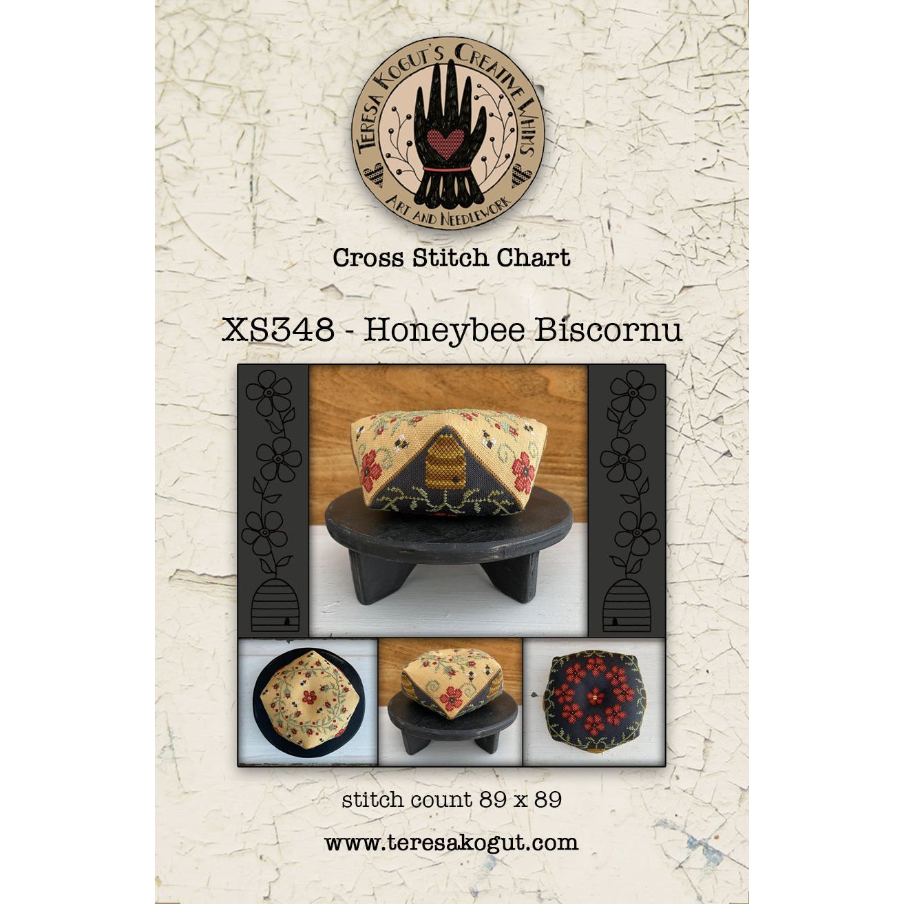 Honeybee Biscornu Pattern