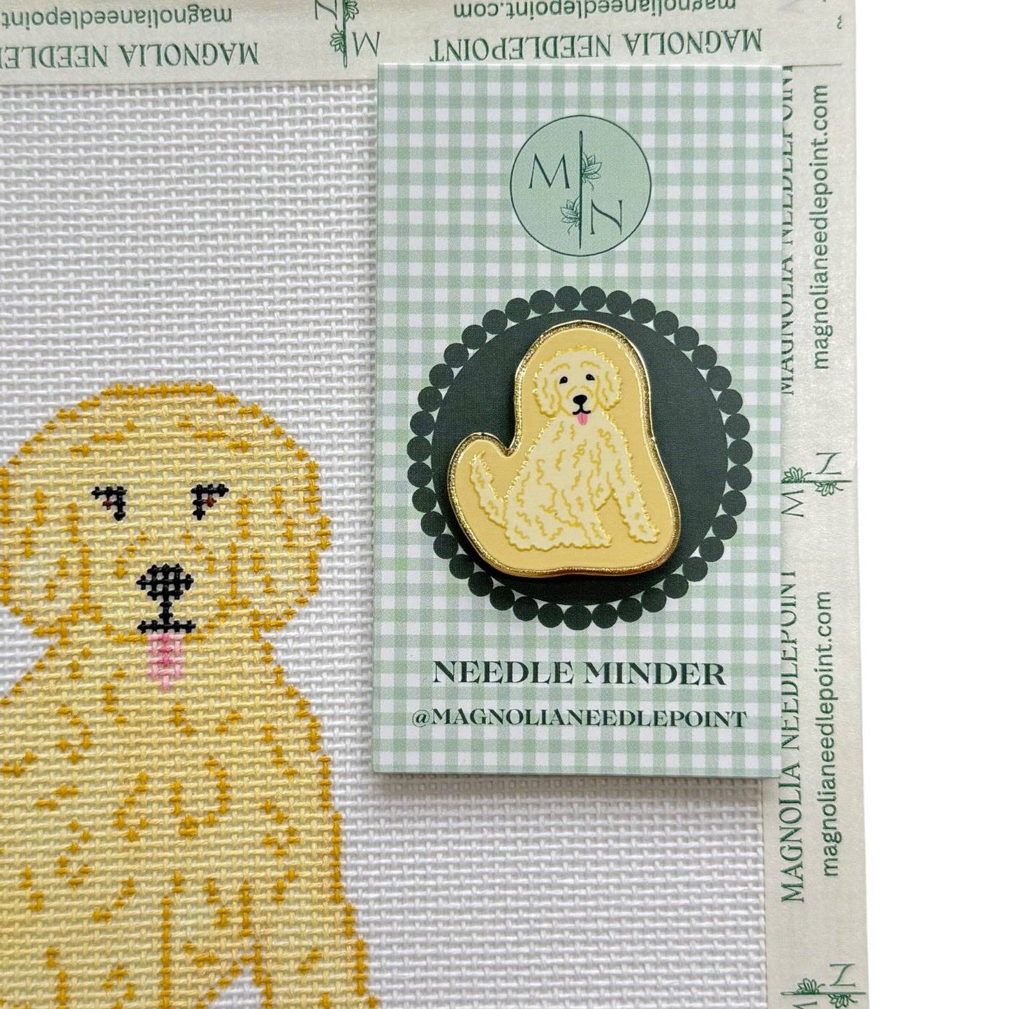 Blonde Doodle Poodle Needle Minder