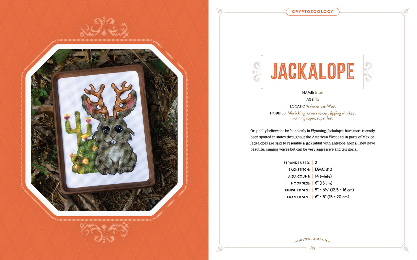 Monsters and Mayhem in Cross-Stitch: Designs and Instruction