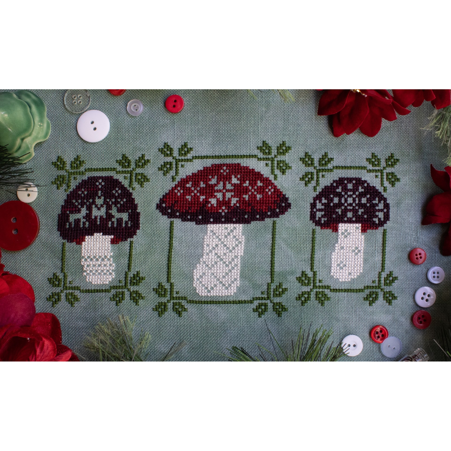 Festive Fungi Pattern