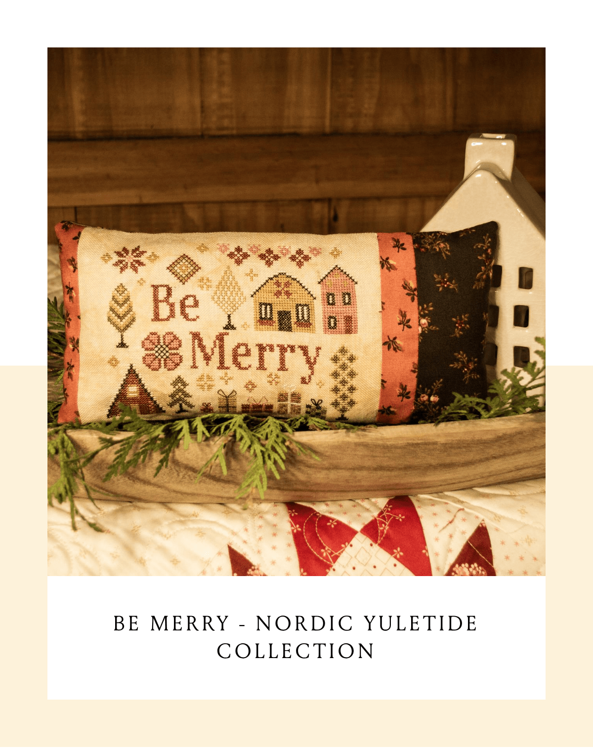 Nordic Yuletide Be Merry Pattern