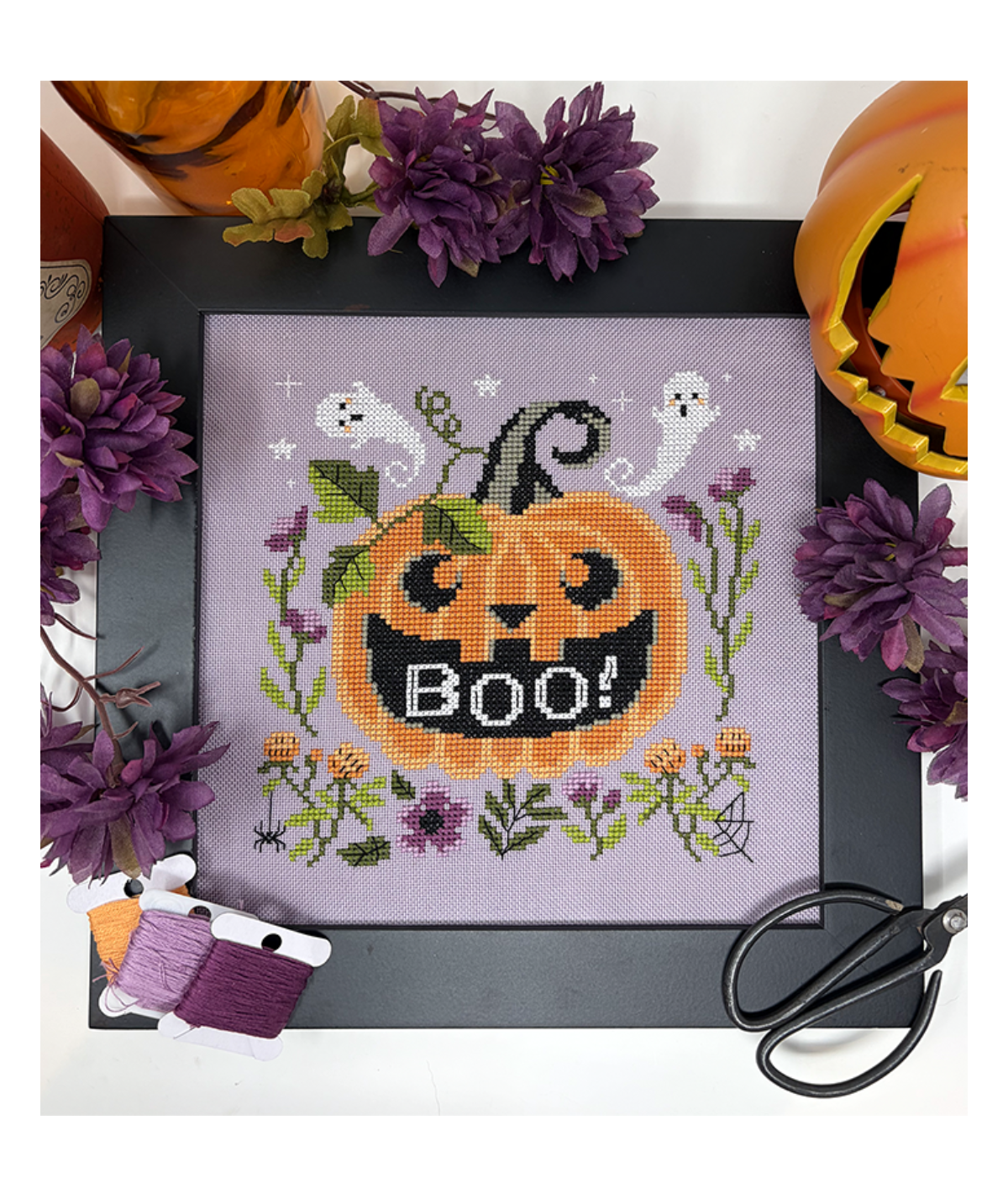 Boo Pumpkin Pattern