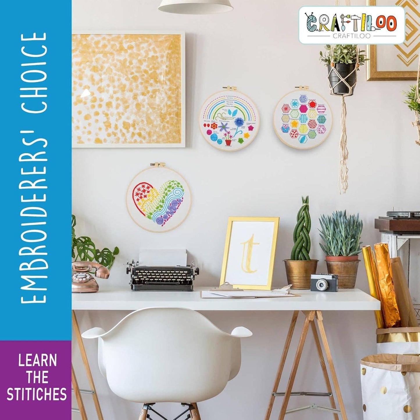 Stitch Dictionary Heart Embroidery Kit