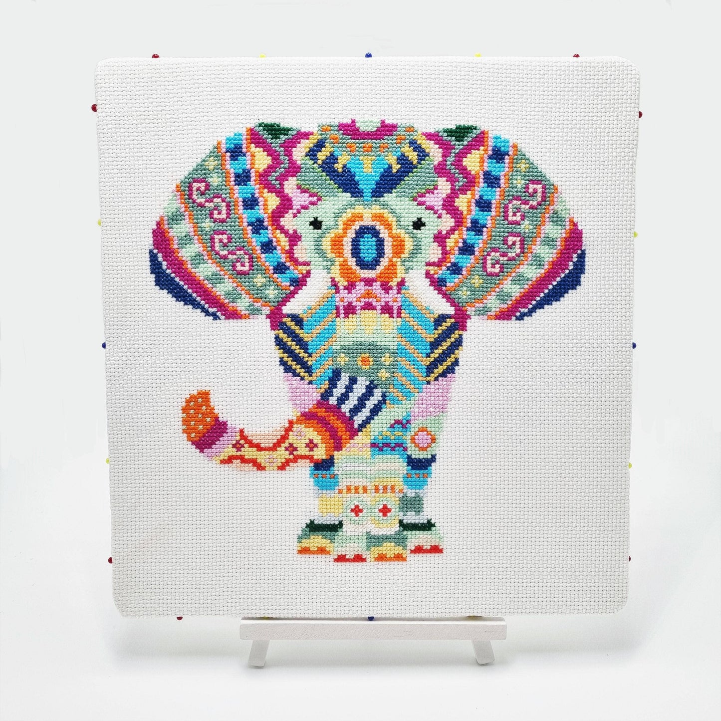 Mandala Elephant Cross Stitch Chart