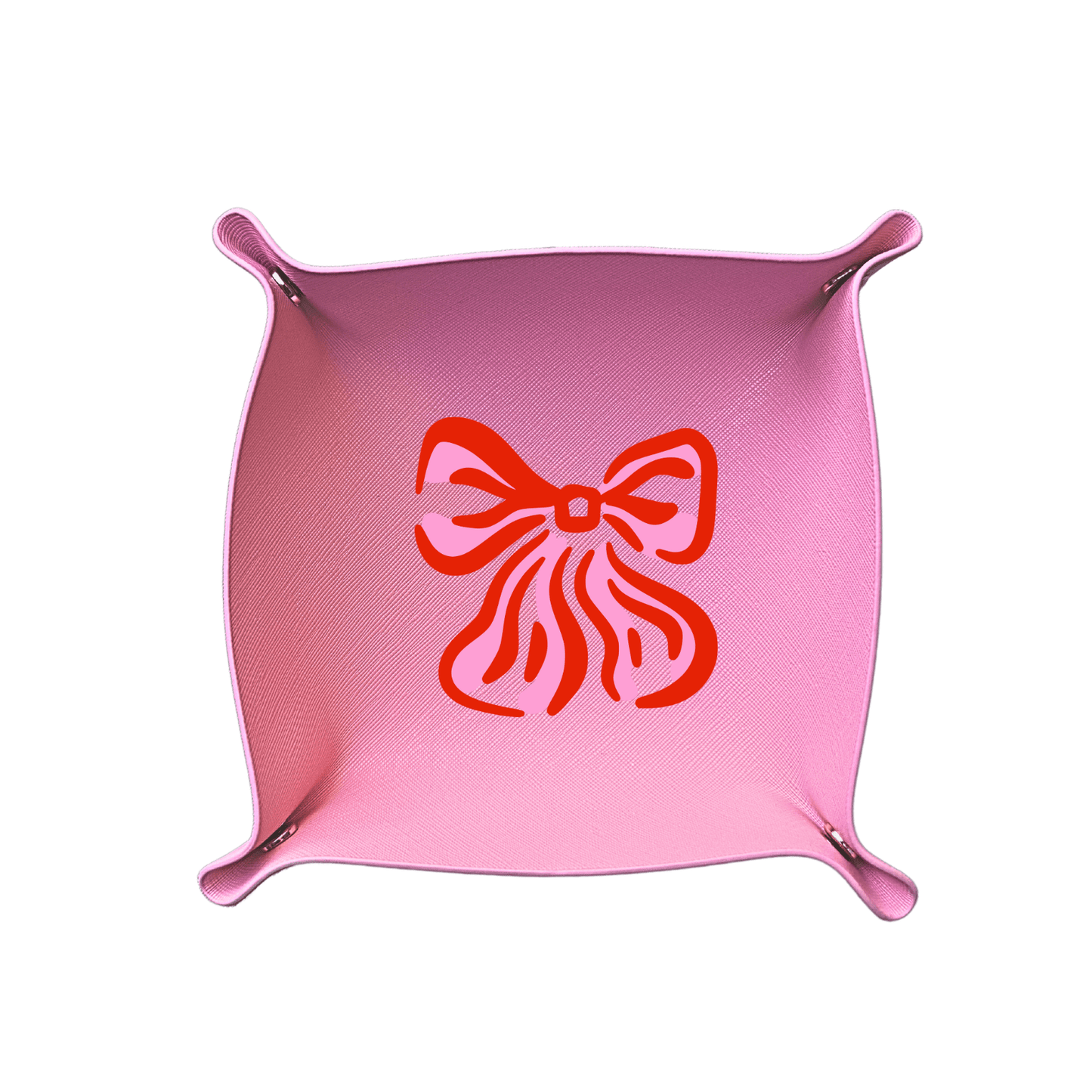 Valentine's Bow Pink Thread Catcher Tray
