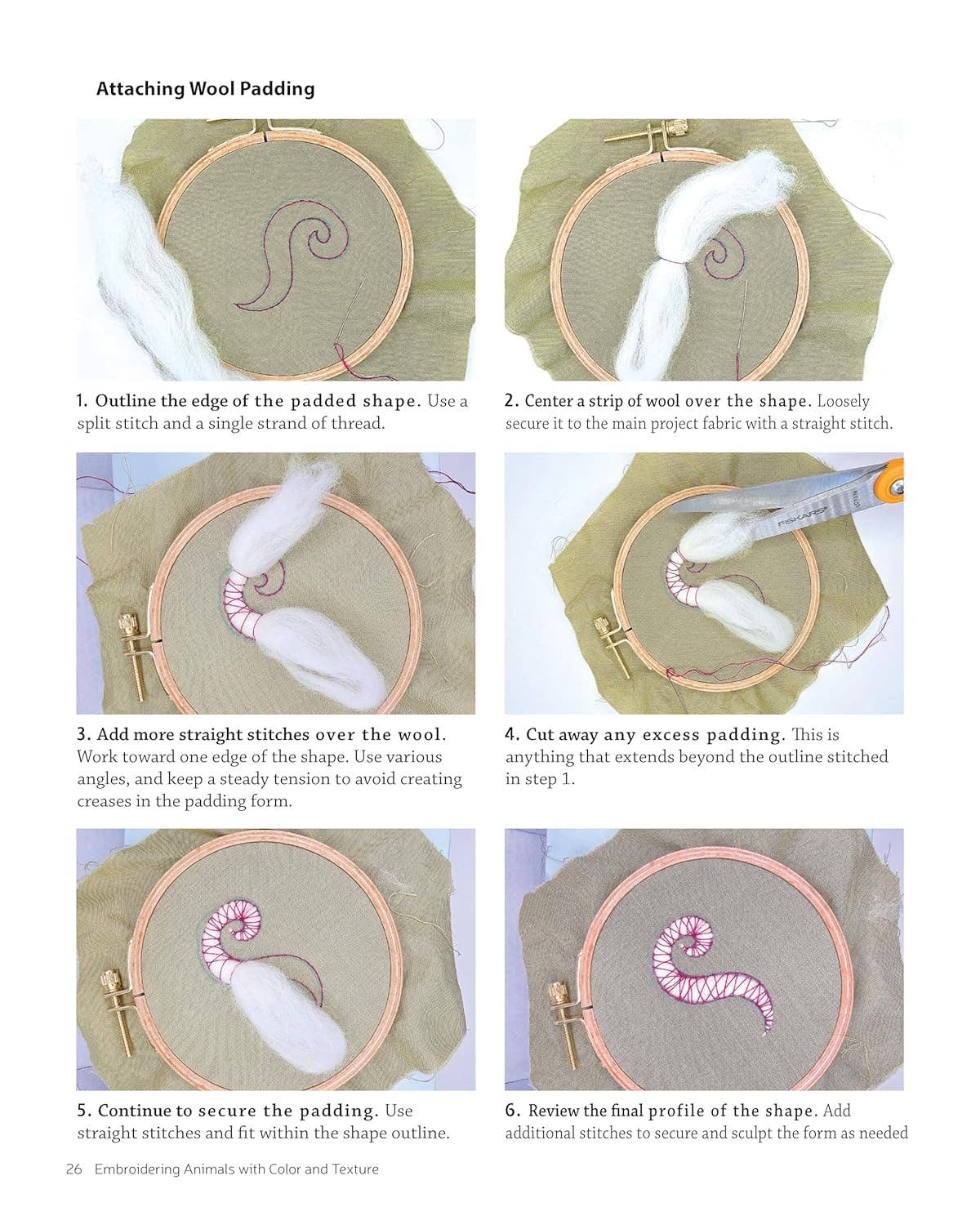 Embroidering Animals with Color and Texture: 25 Cute Critters