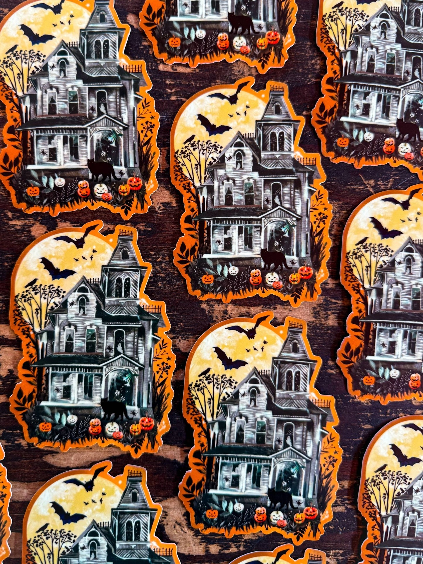 Haunted House Sticker Glow in The Dark