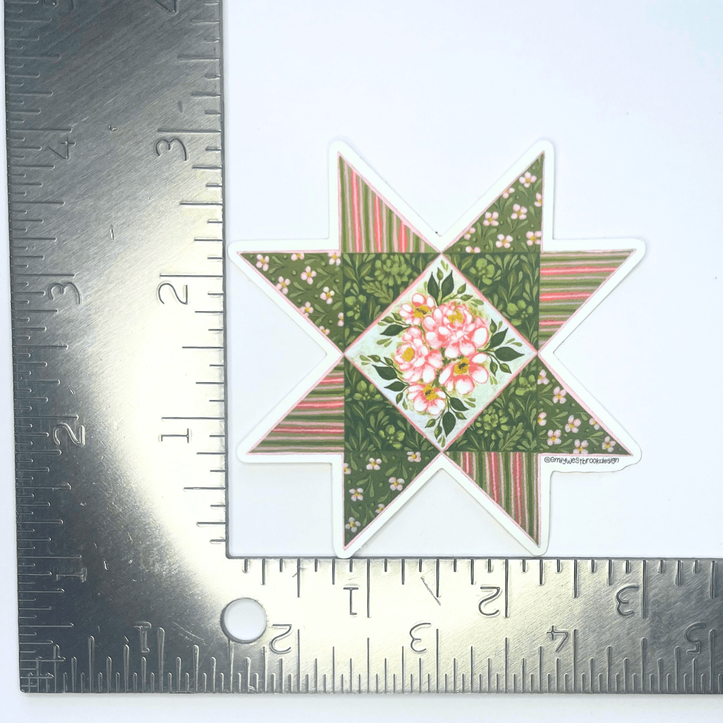 Fern Quilt Sticker