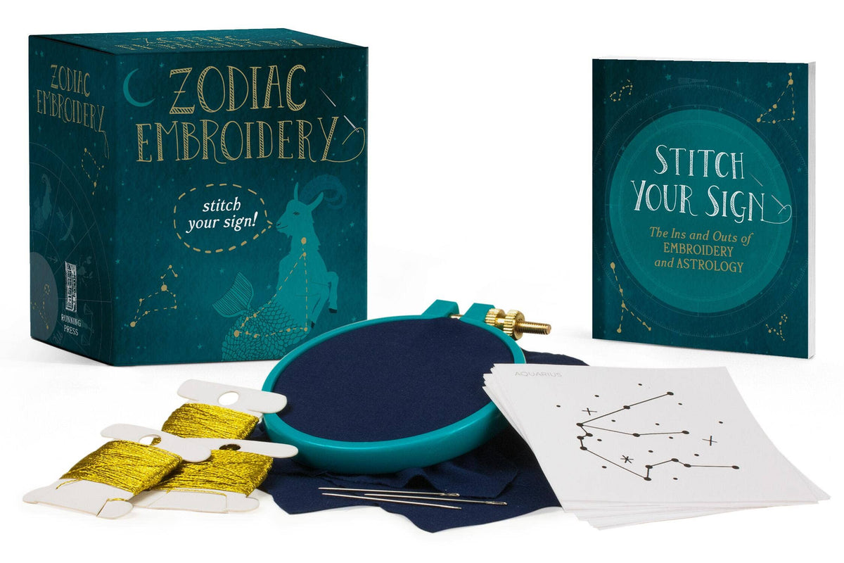 Zodiac Embroidery Stitch Your Sign Kit