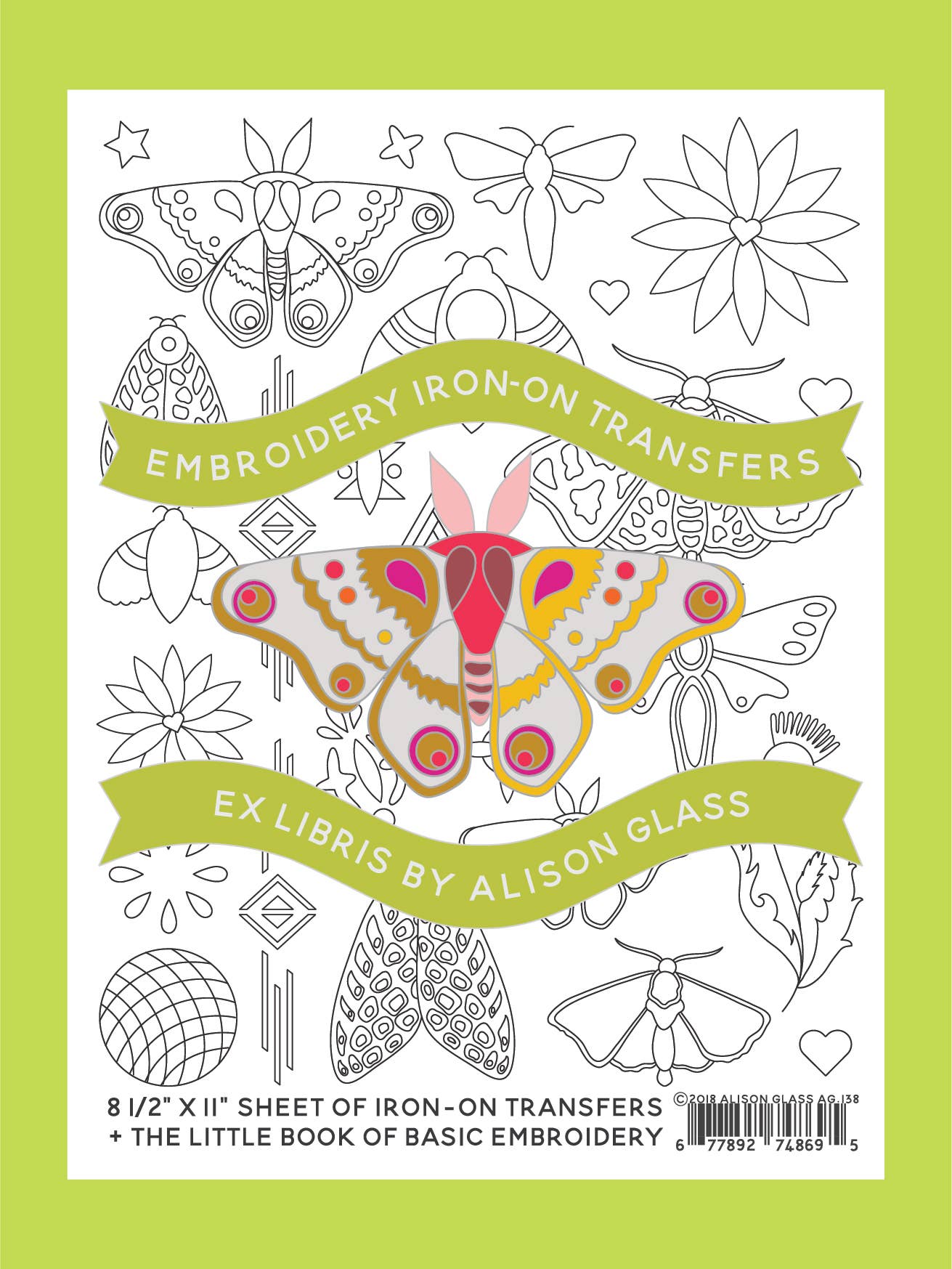 Little Embroidery Ex Libris Iron-On Transfer