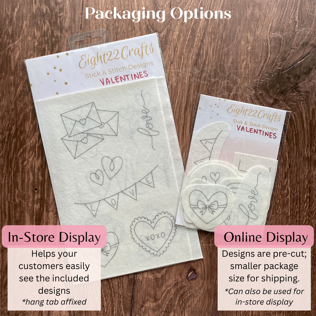 Valentines Love and Hearts Stick and Stick Packs