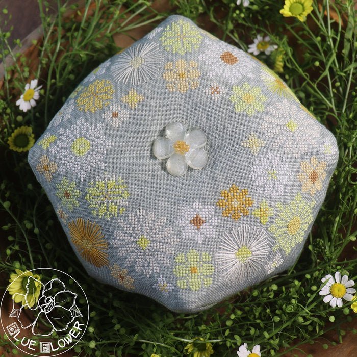 Daisy Crown Biscornu Pattern