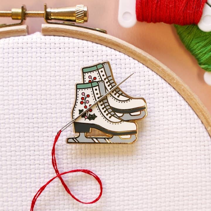 Ice Skates Needle Minder