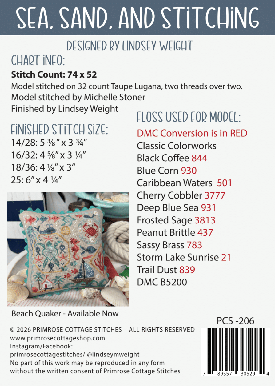 Sea Sand and Stitching Pattern