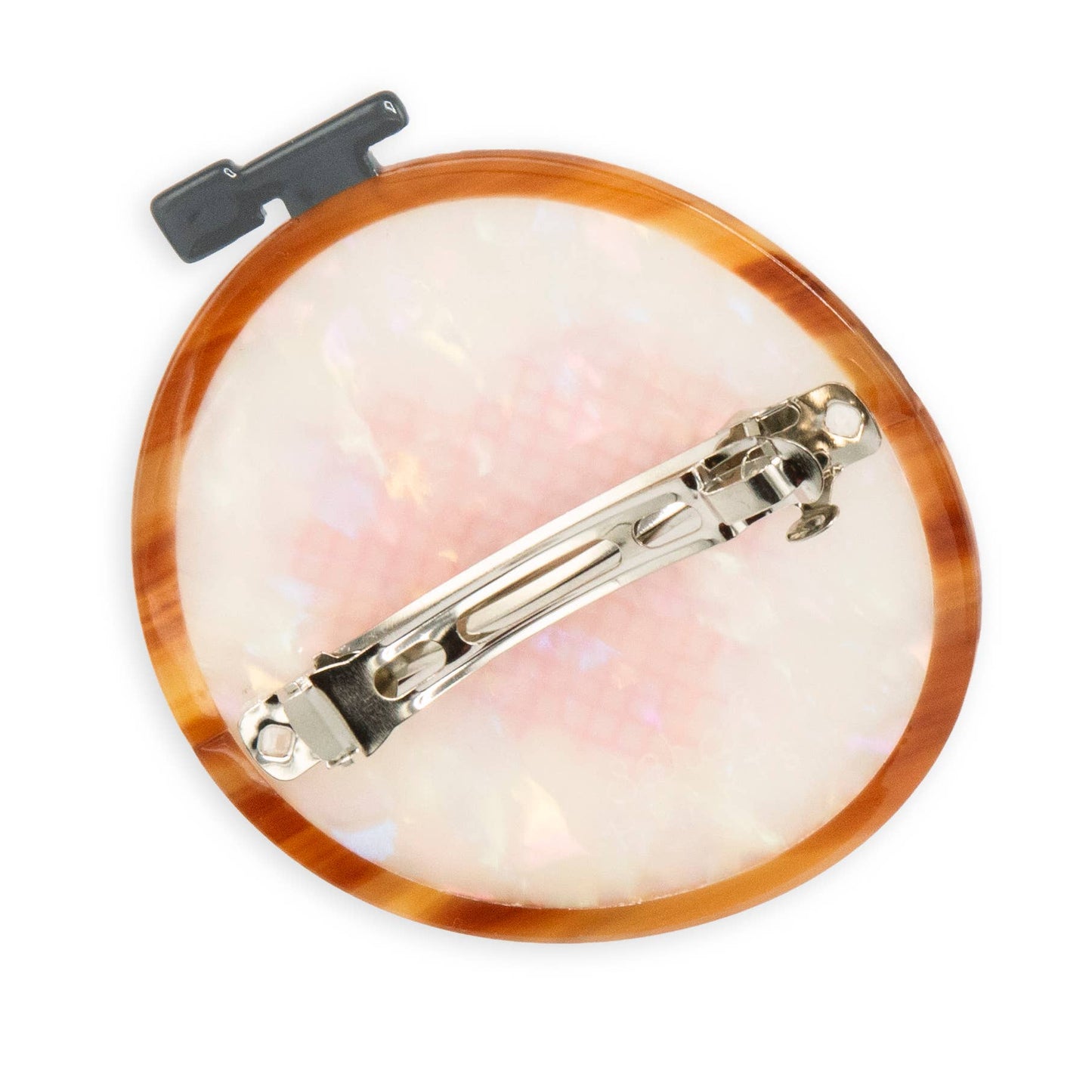 Cross Stitch Embroidery Hoop French Barrette Hair Clip