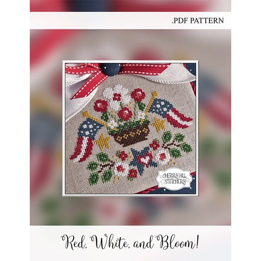 Red White and Bloom Pattern