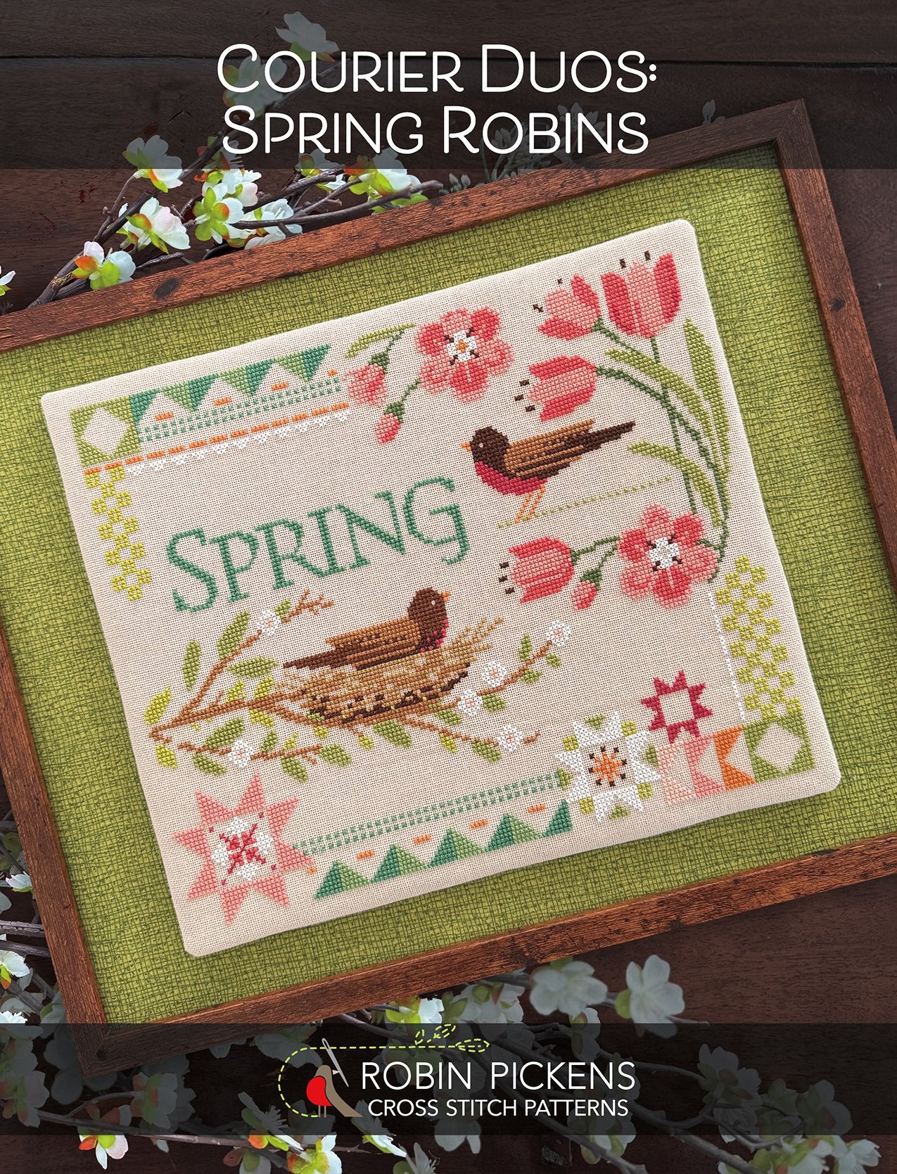 Courier Duos Spring Robins Pattern