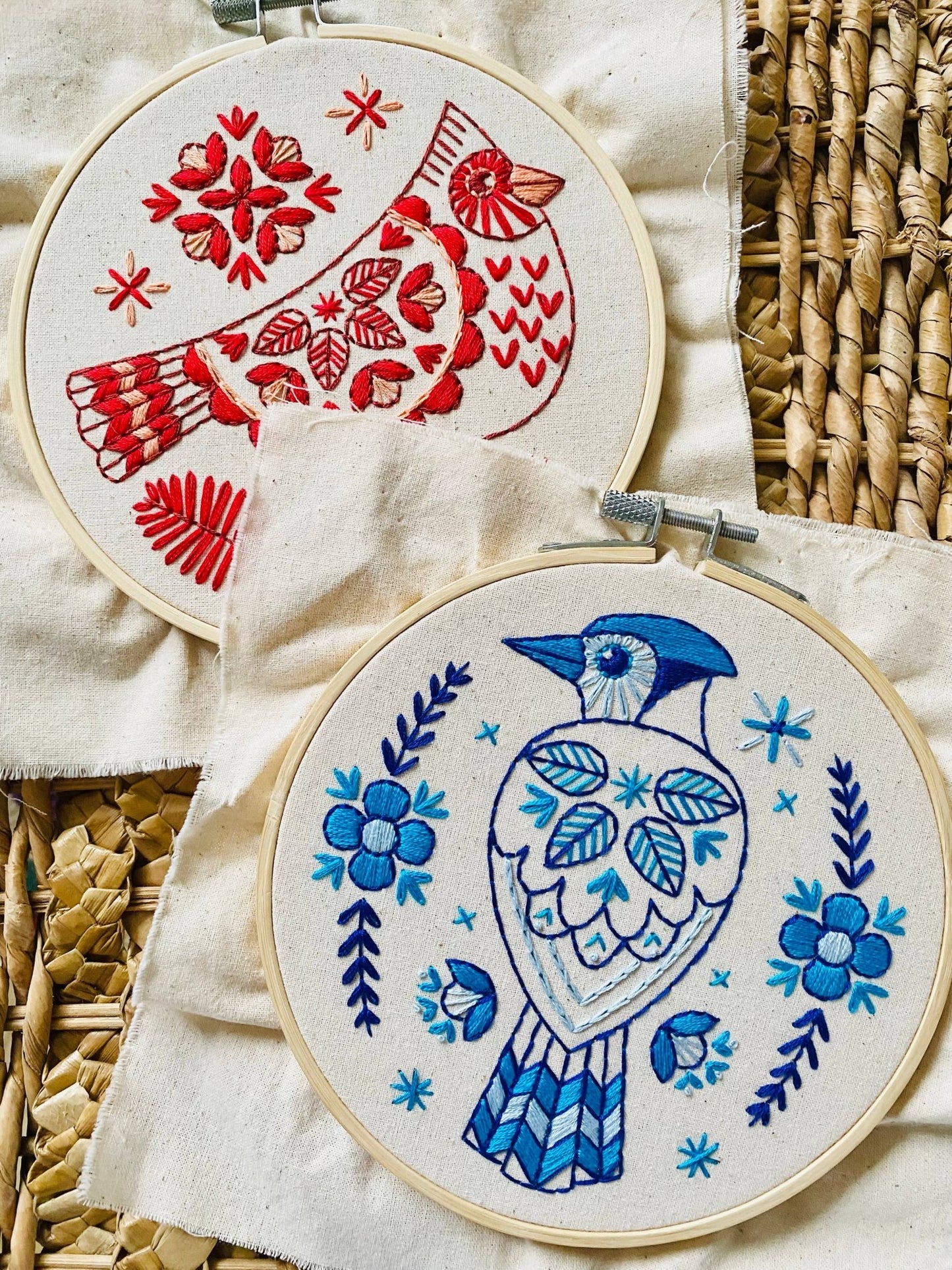 Blue Jay Embroidery Kit