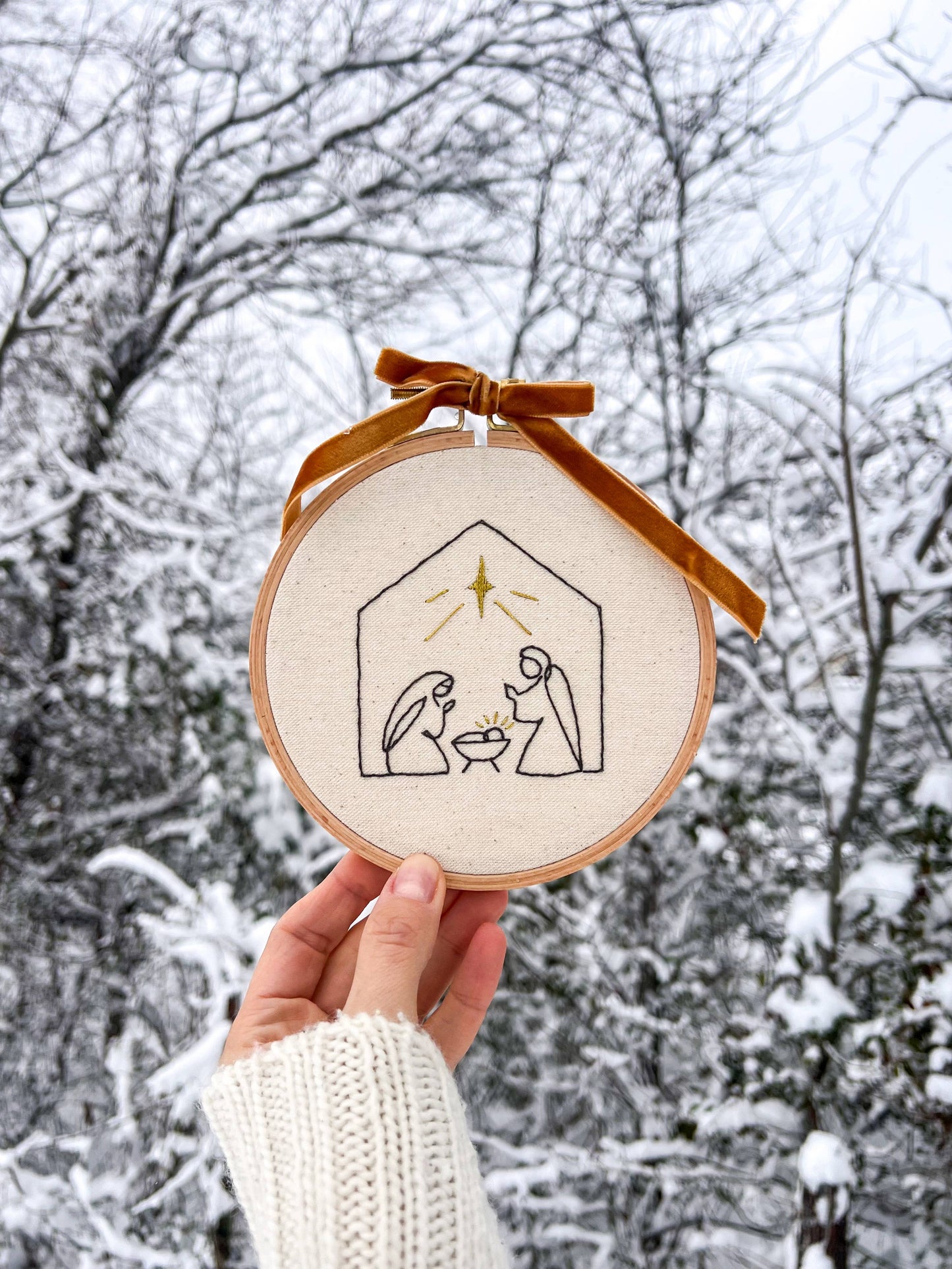 Nativity Scene Embroidery Kit