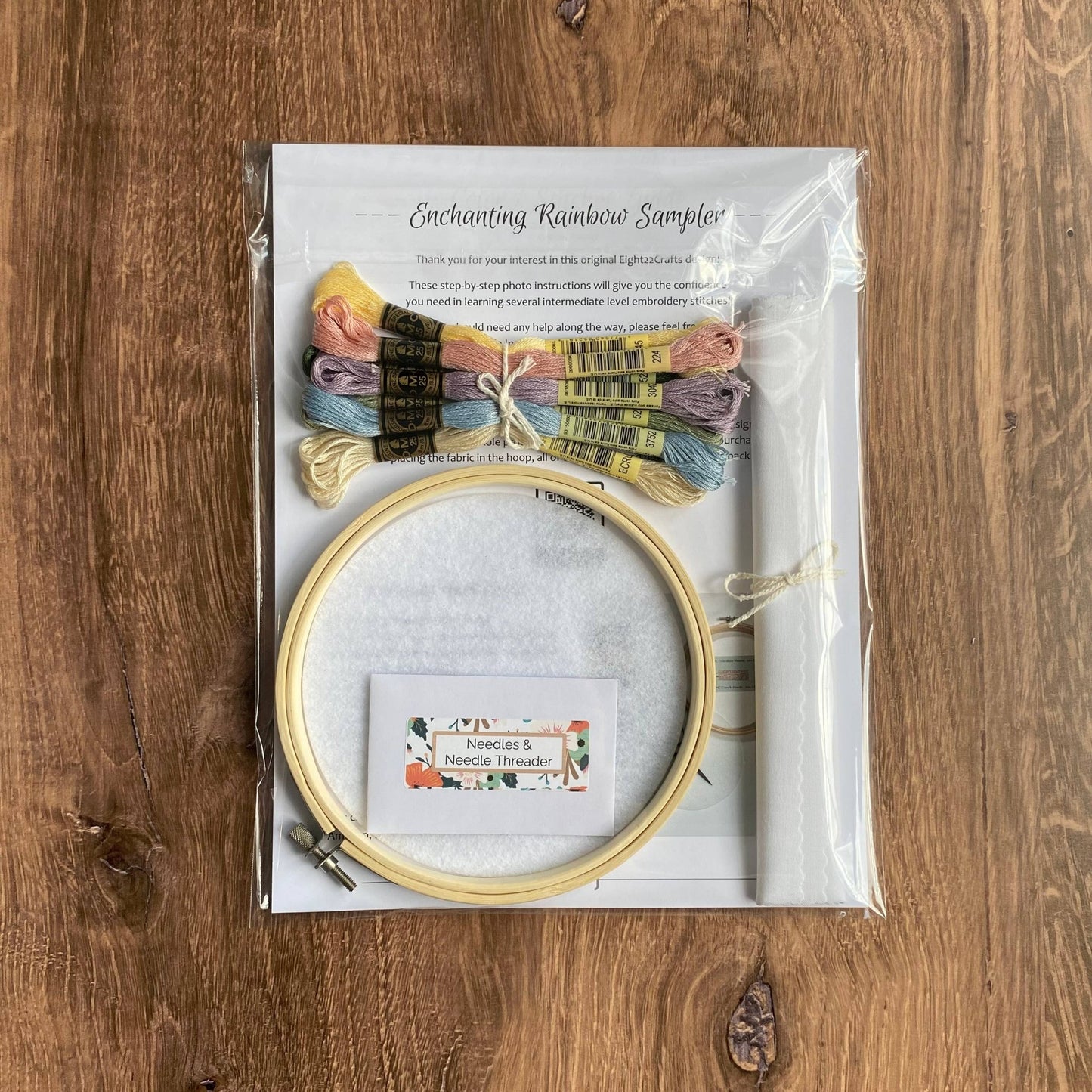 Enchanting Rainbow Sampler Embroidery Kit Level 2
