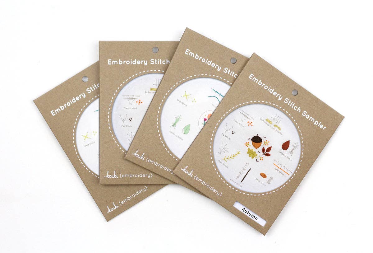 Winter Embroidery Stitch Sampler