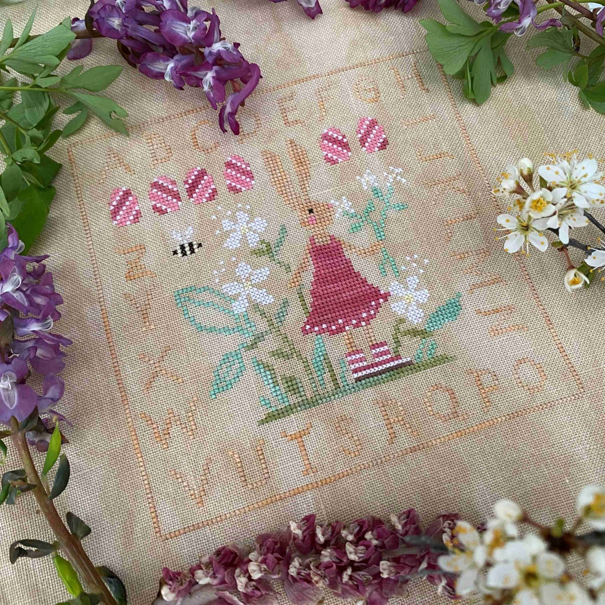 Bunny In The Garden Pattern