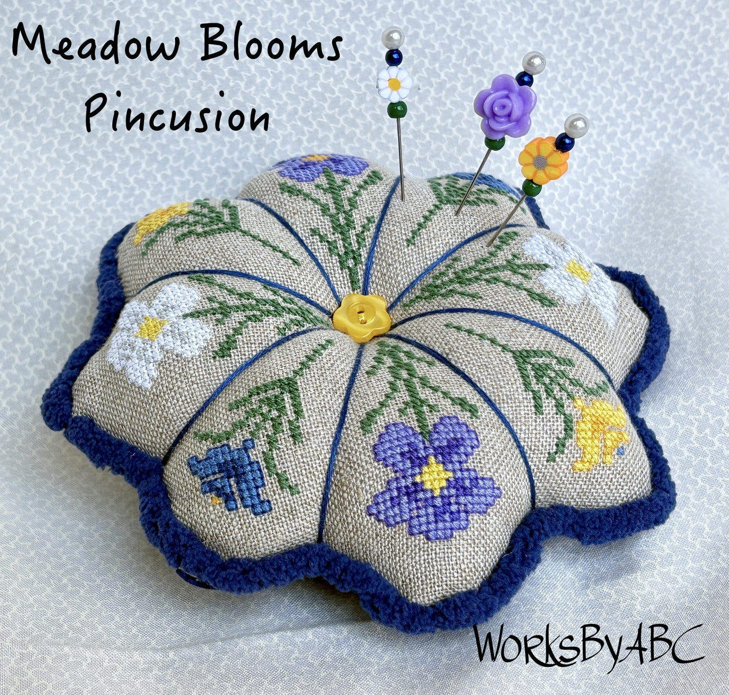 Meadow Blooms Pincushion Pattern