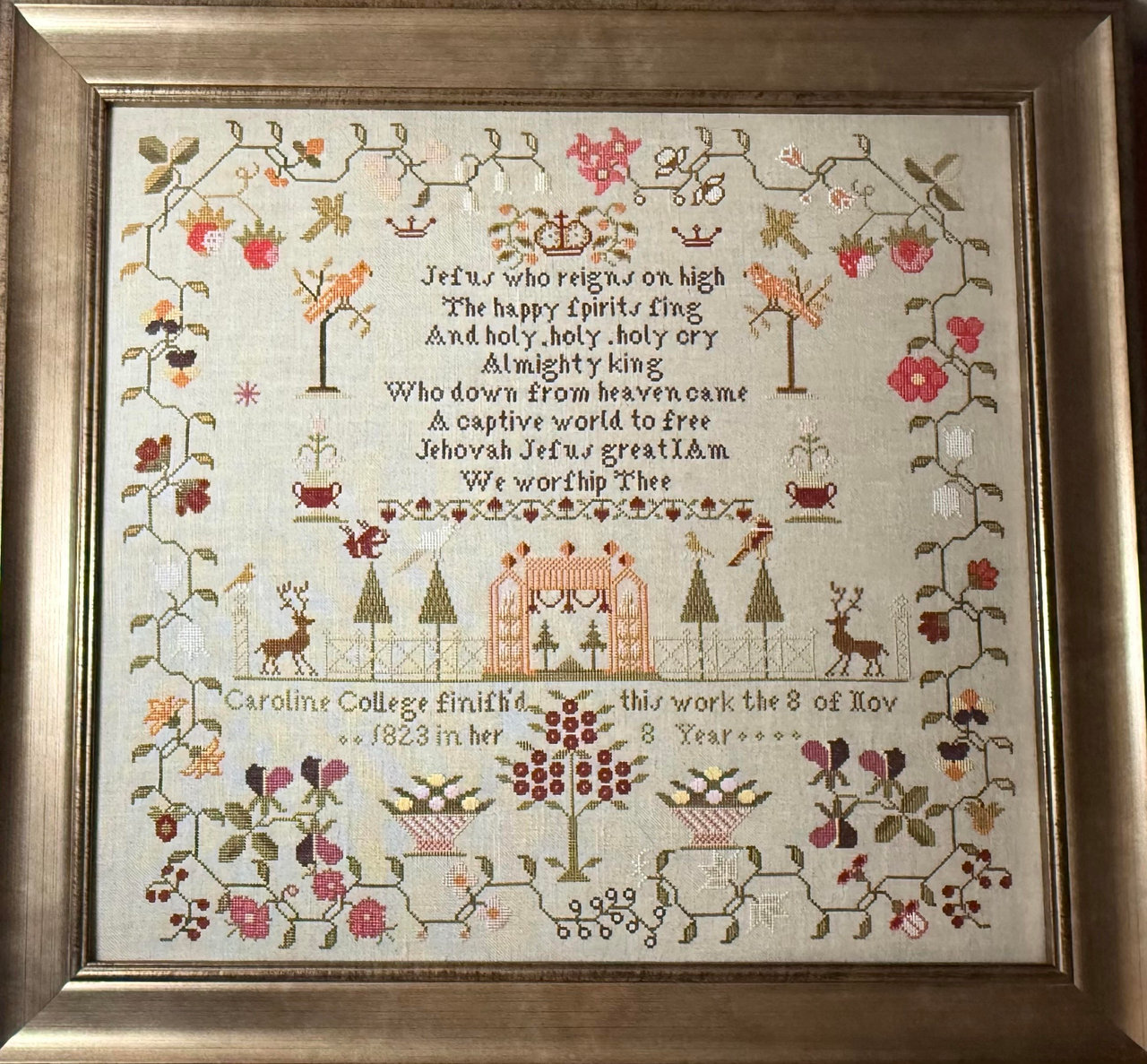 Caroline College 1823 Pattern