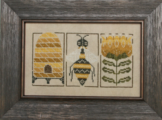 Bumblebee Etchings Pattern