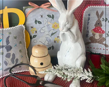 Spring Trio of Rabbits Pattern