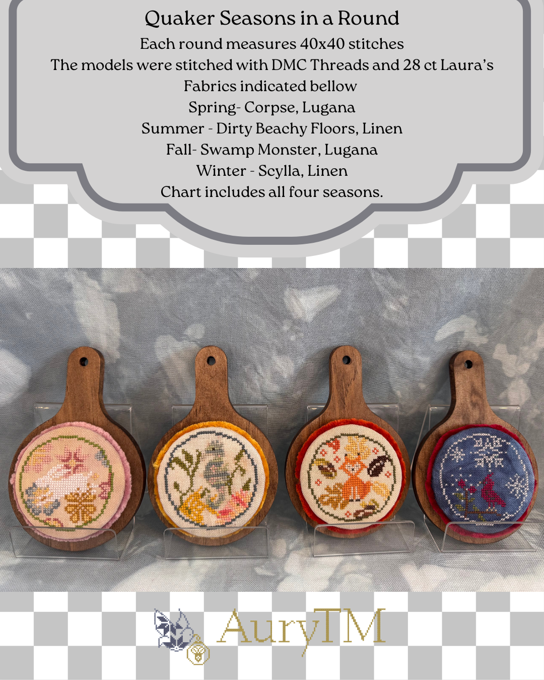 Quaker Seasons In a Round Pattern