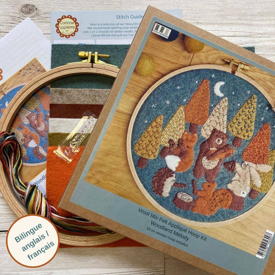 Woodland Melody Felt Applique Hoop Kit