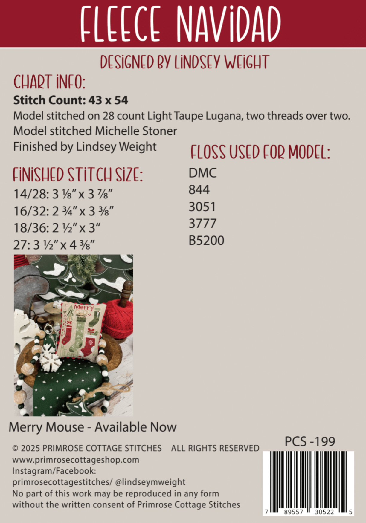 Fleece Navidad Pattern