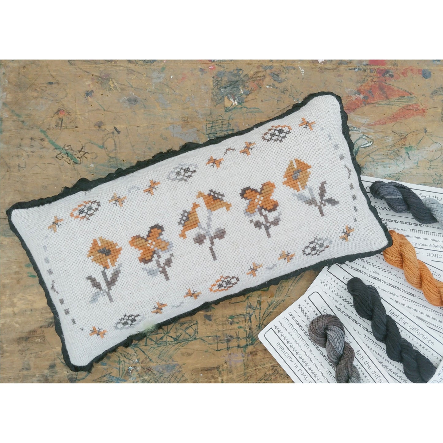 Halloween Blooms Pattern
