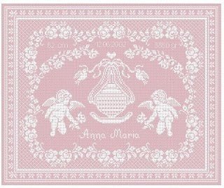 Baby Announcement for Girl Pattern