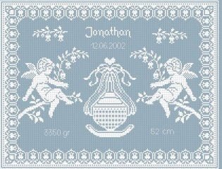 Baby Announcement for Boy Pattern