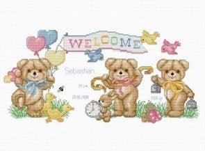 Beary Baby Announcement Pattern