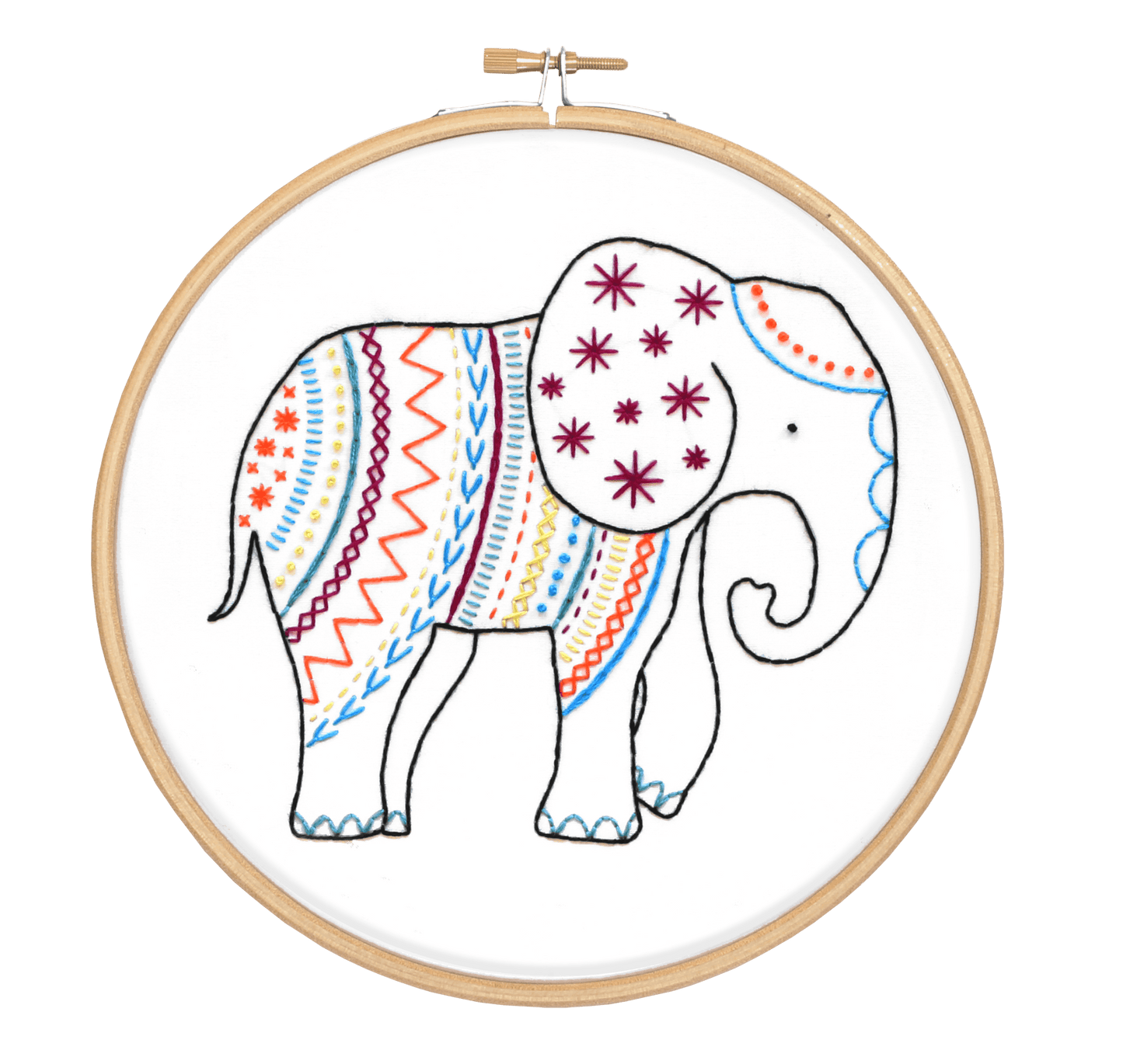 Elephant Embroidery Kit
