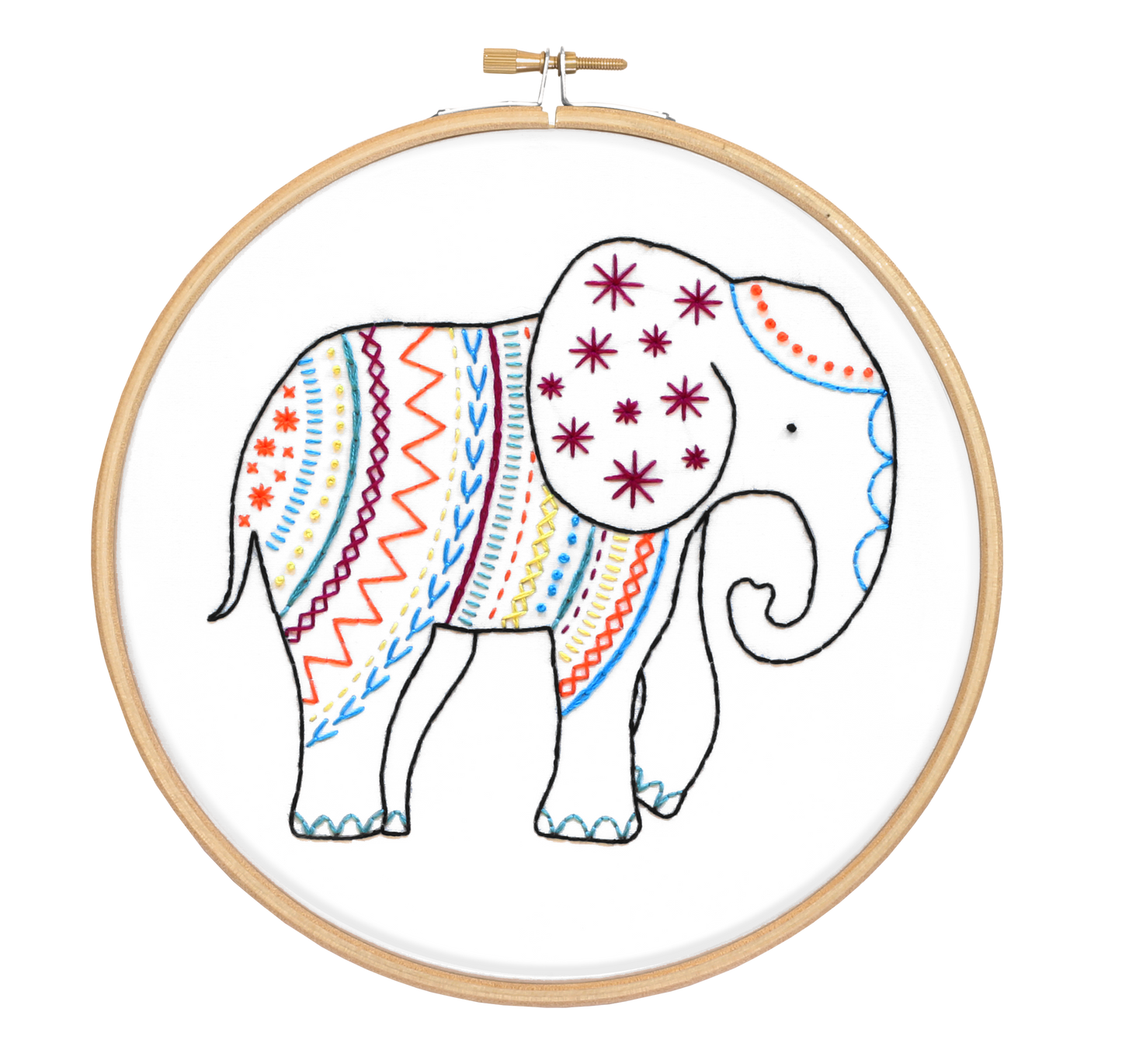 Elephant Embroidery Kit