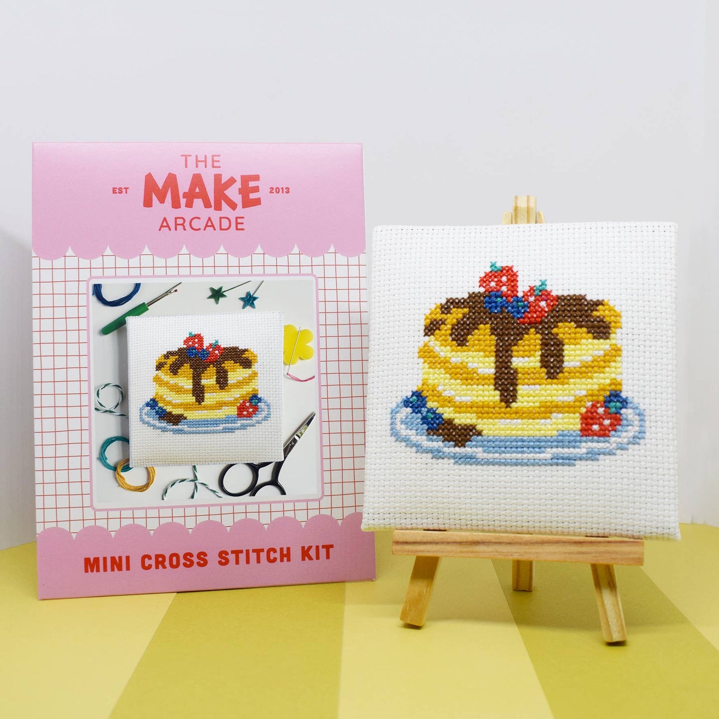 Pancakes Mini Cross Stitch Kit