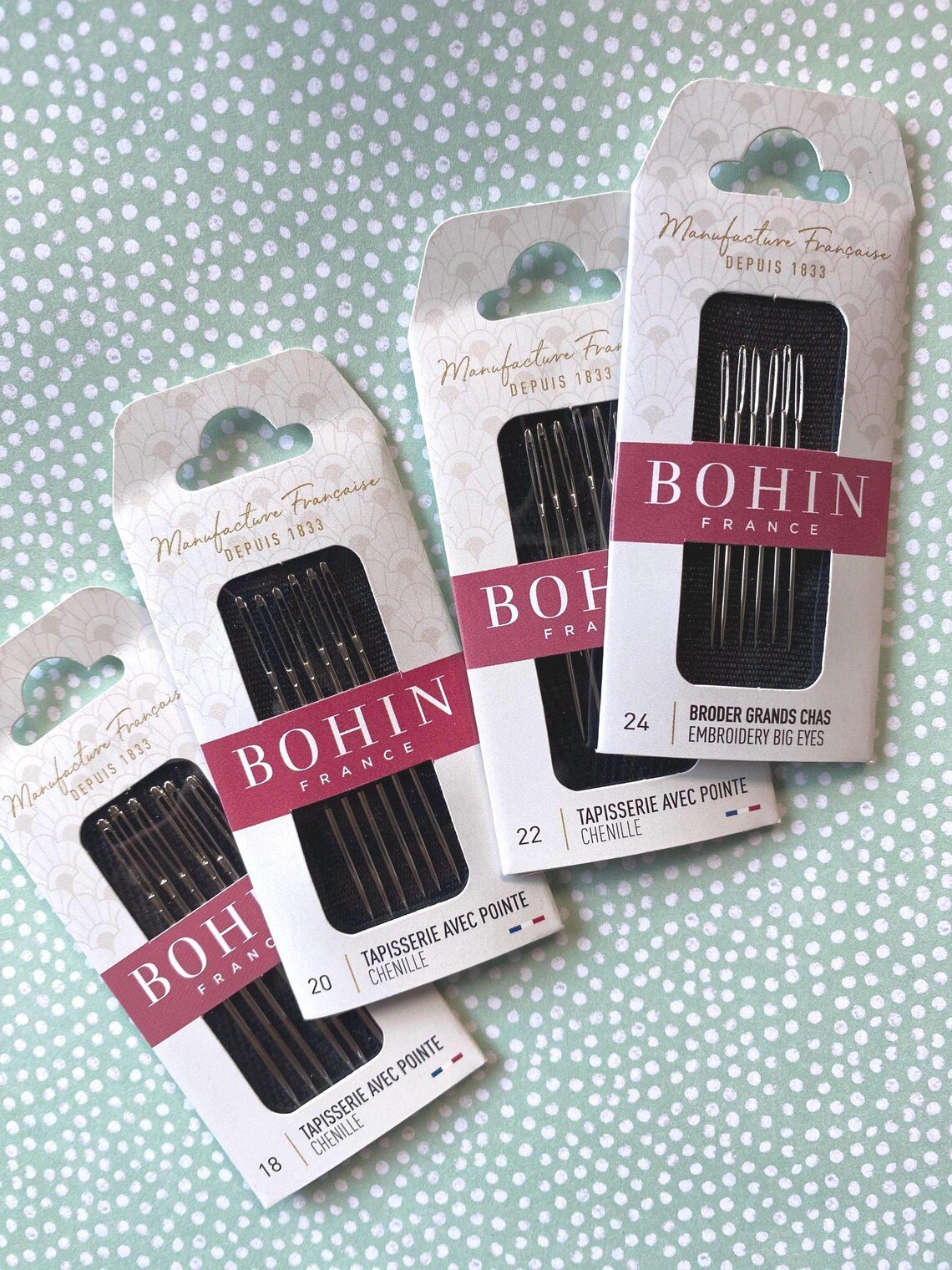 Bohin Big Eye Embroidery Needles 20