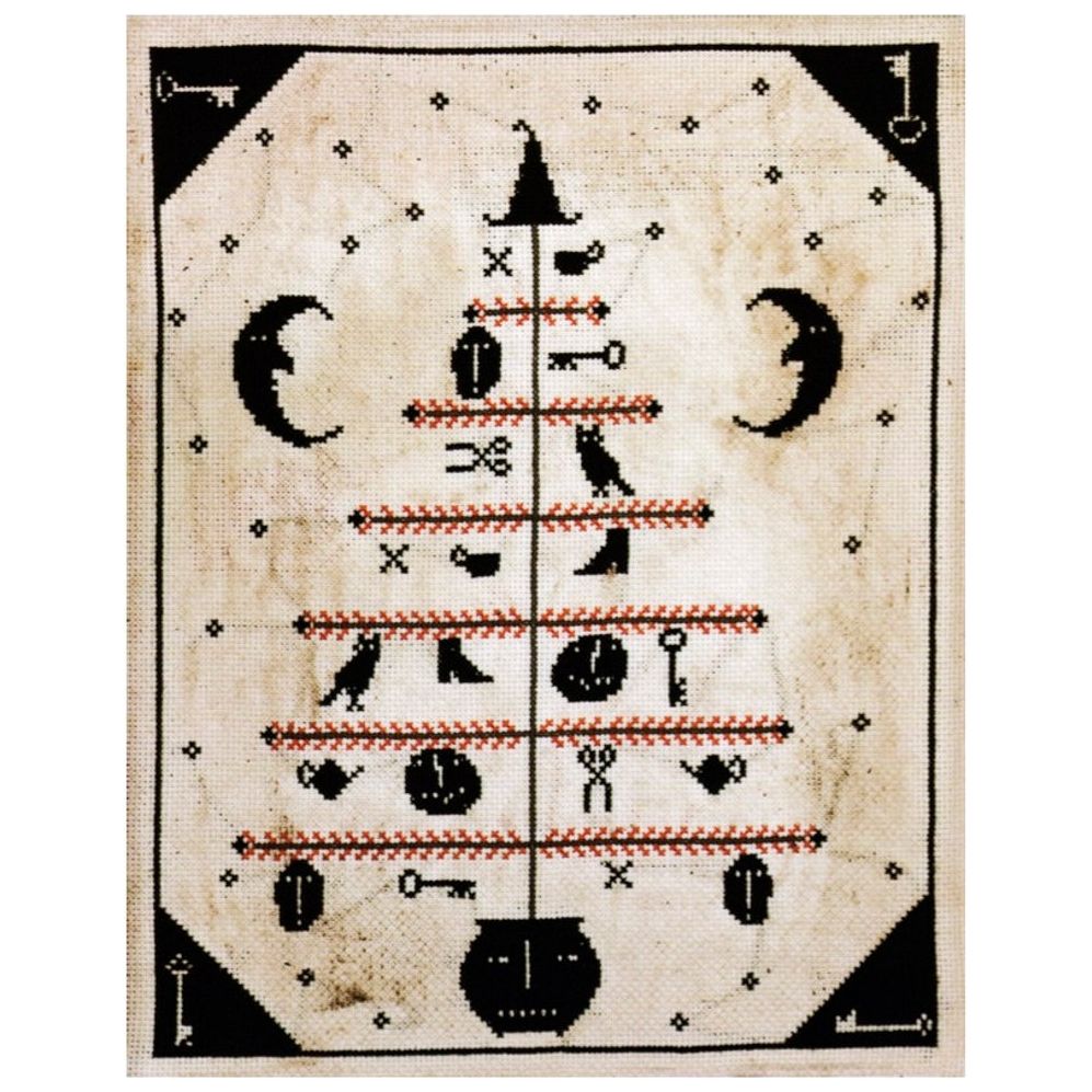 October Feather Tree Pattern Colour and Cotton