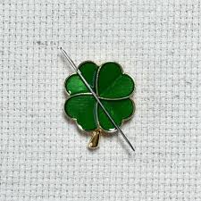 Shamrock Enamel Needle Minder